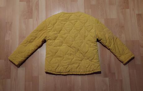 Žltá oteplená bunda zn. zara, zara,164