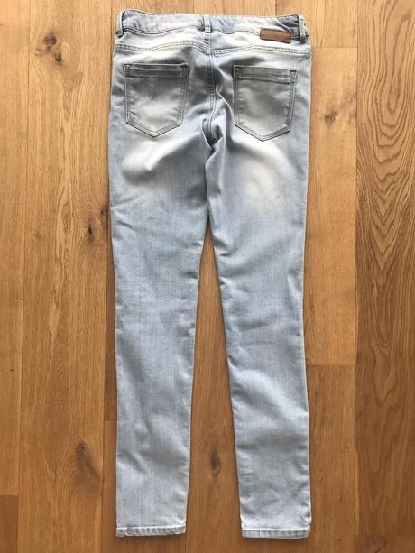 Bledomodre damske rifle, zara,36