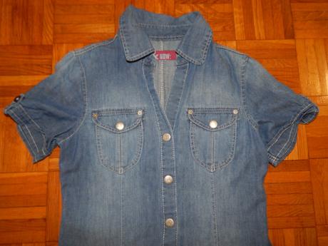 Rifľové mini šaty, h&m,xs