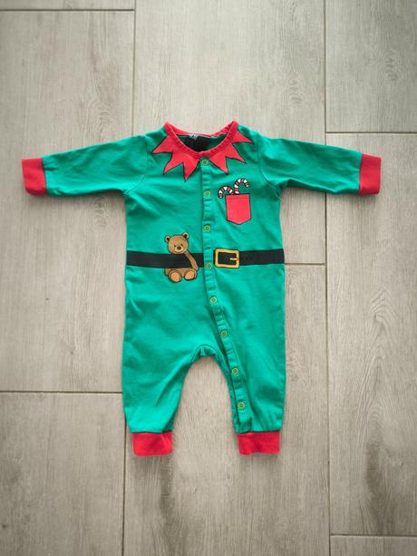 Vianočné pyžamko/overal, h&m,62