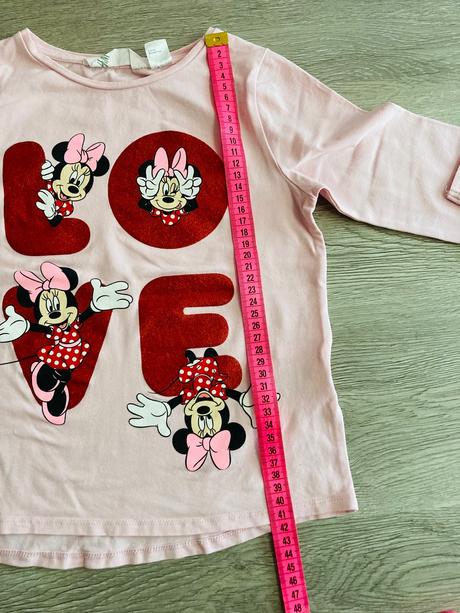 Pekné tričko minnie, h&m,122