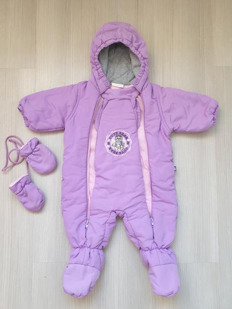 Zimná kombinéza s rukavičkami, baby,68