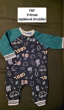 Teplákový overal f&f 3-6mes., f&f,68
