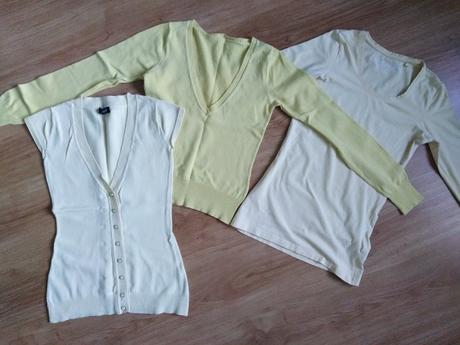 Svetložlté tričko/pulovrik, xs