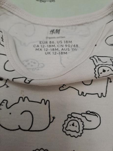 Body  s krátkym rukávom, h&m,86