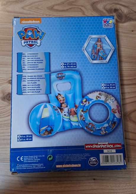 Nafukovačka a koleso paw patrol,