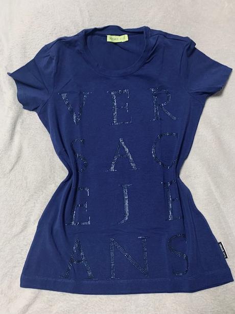 Tmavomodré tričko zn. versace jeans original, versace,m / s