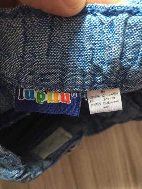 Kratke lanove nohavice, lupilu,86