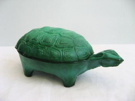 Korytnačka art deco (značka ingrid) - malachitové,