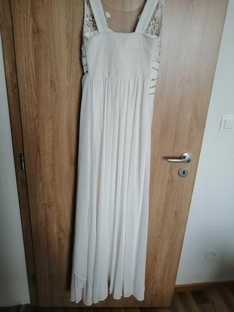 Svadobné šaty 40/l s rukavičkami, 40