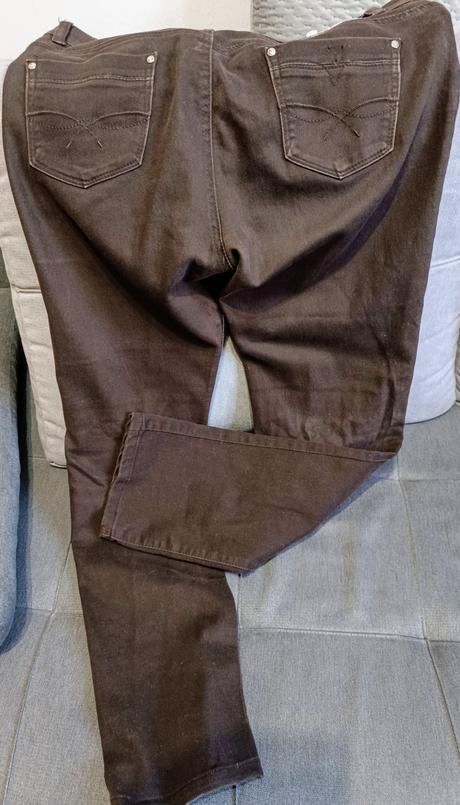 Džínsy hnedé, miss sixty,xxl