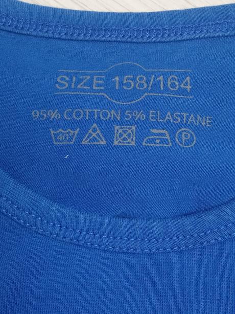 Kráľovskomodré tričko s nápisom fabian (158-164), 158