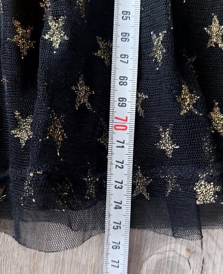 Čierne šaty so zlatými hviezdičkami, bonprix,146