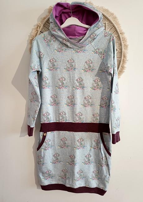 Handmade teplákové šaty, m