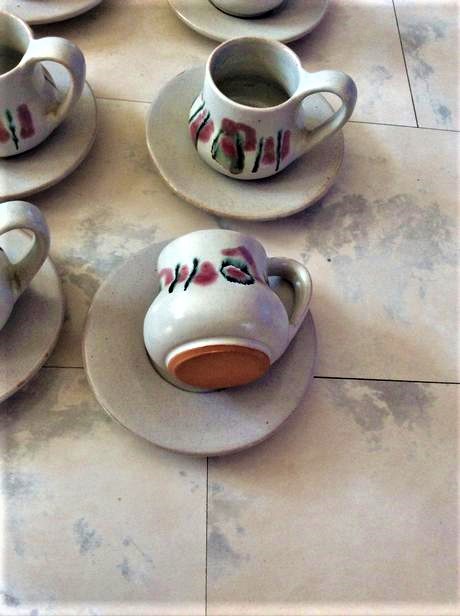 Keramická etno súprava,