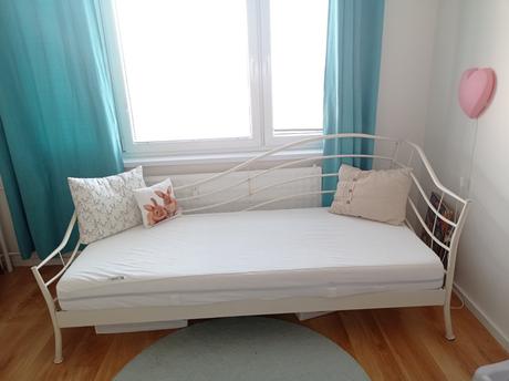 Dievčenská elegantna posteľ+rošt+matrac, šírka (cm): 90,dĺžka (cm): 200