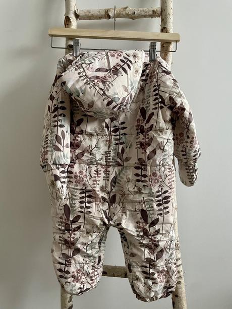 Bledoružový zimný overal s kvetinovým vzorom next, next,86