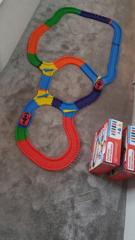 Dráha svietiaca 2ks s autíčkom, 