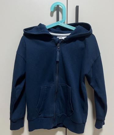 Detská tmavomodrá mikina na zips s kapucňou, sinsay,122