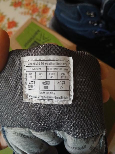 Turistické topánky, karrimor,43