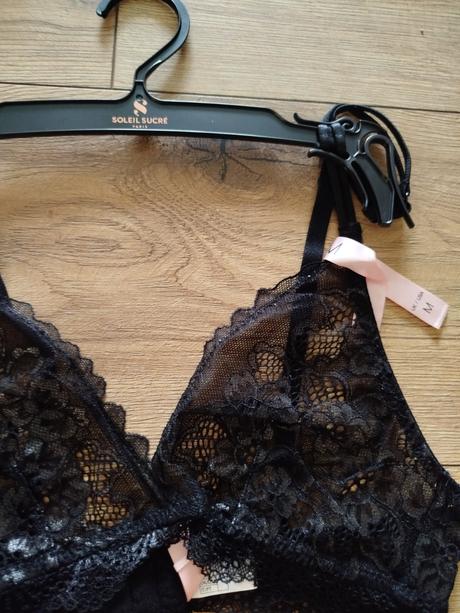 Čierna čipkovaná braletka soleil sucré, m