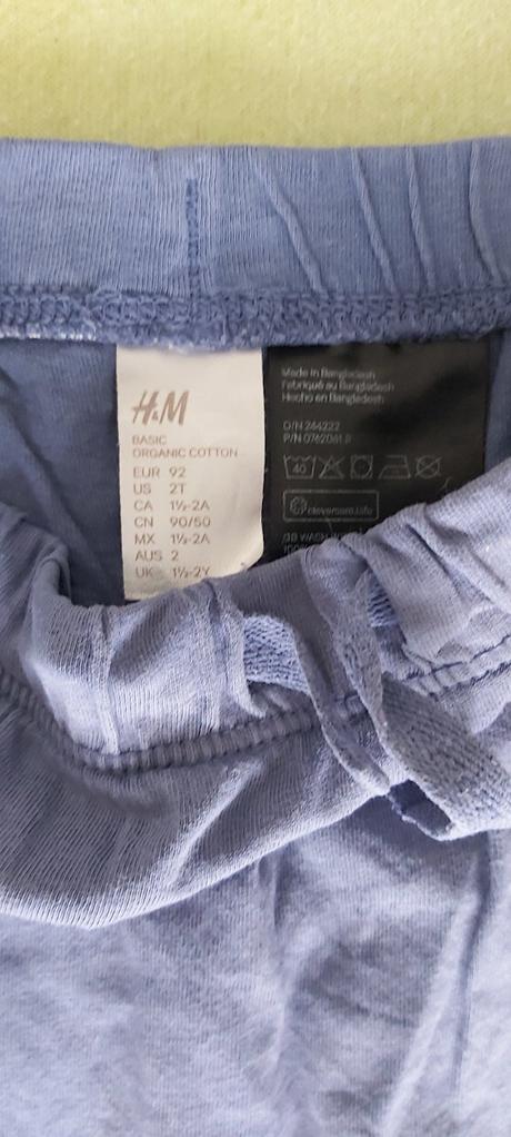 Tenučké tepláky modré h&m 92, h&m,92