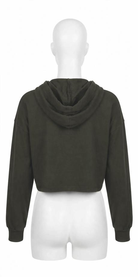 Mikina crop top, h&m,m