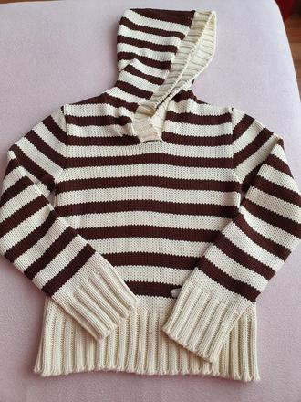 Pásikavá pletená mikina č.38, 38