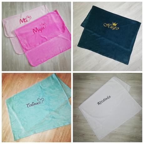 Letná deka s menom,