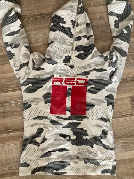 Dámska maskáčová mikina double red, l