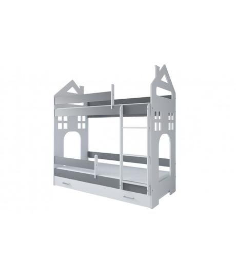 Poschodová posteľ+matrace, šírka (cm): 80,dĺžka (cm): 160
