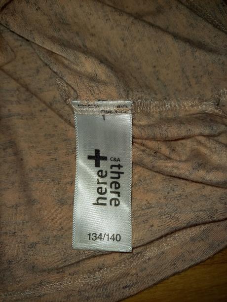 Tenké triko s roll-up rukávmi 134/140, c&a,134