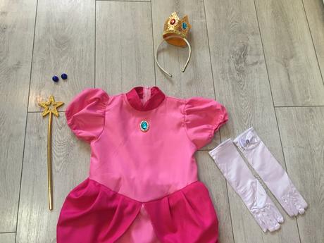 Kostym princezná peach super mario 7-8 rokov, 