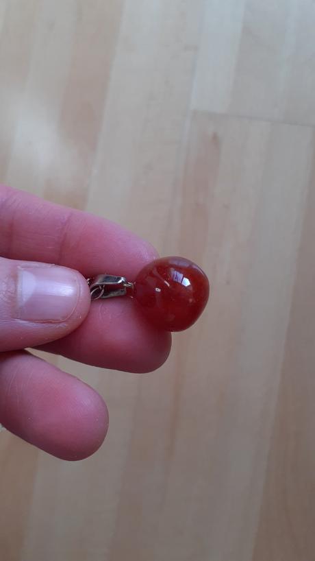 Minerálny kameň karneol prívesok, ammyla