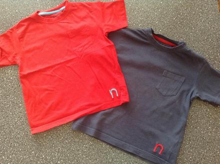 2x tričko s kr. rukávom, 2-3r. - cena spolu, next,98