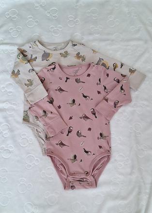Lindex 2 ks body vtáčiky 80, lindex,80