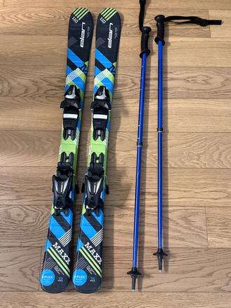 Lyže + palice, elan,110-119 cm