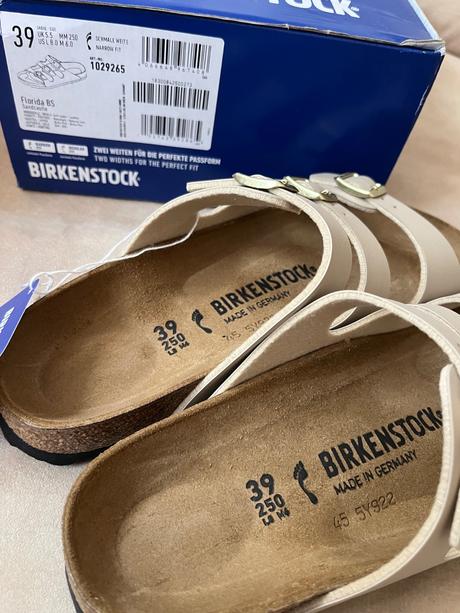 Nové papuče birkenstock s balením, birki,39