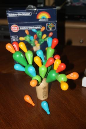 Kaktus - drevena montessori hra, 