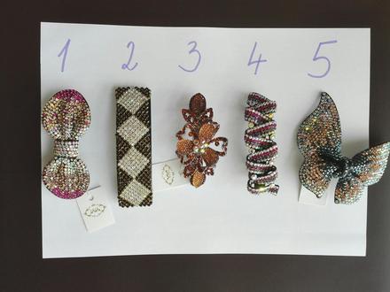 Krásne spony do vlasov - kus 3 euro,