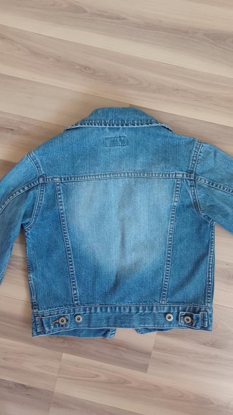 Riflová bunda s vreckami, h&m,134