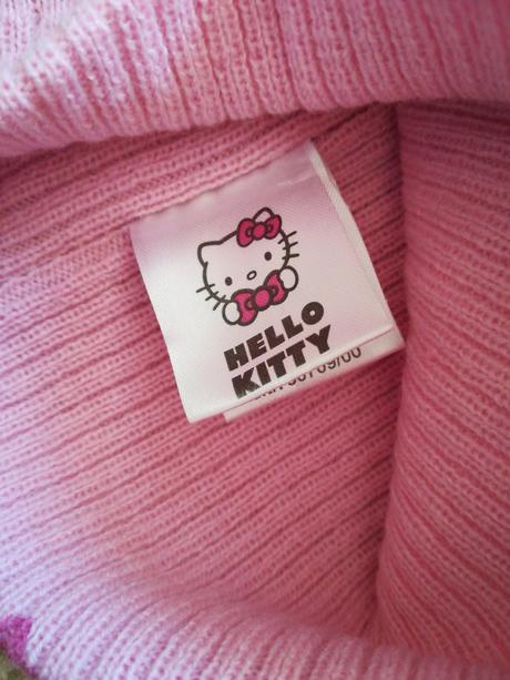 Čiapka hello kitty s brnbolcom - top stav, sanrio,98