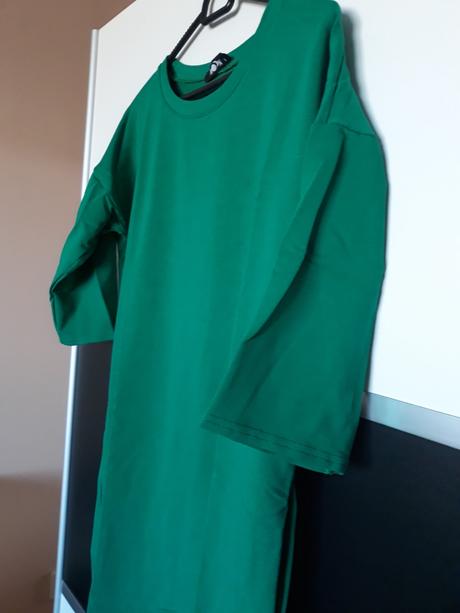 Šaty s vreckami zelené, s