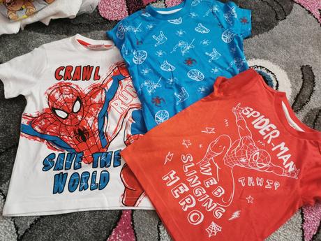 3x tričko spiderman 2-3roky, f&f,98