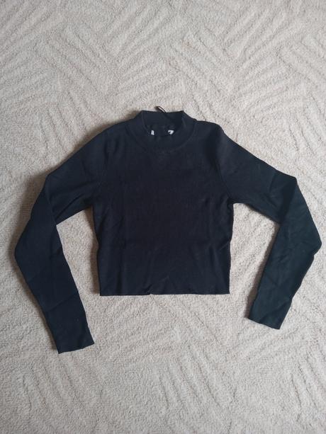 Dámsky crop top s dlhým rukávom, m