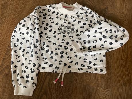 Mikina crop, nutmeg,140