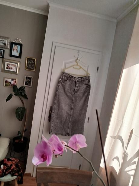 Riflova sukňa hm, h&m,l