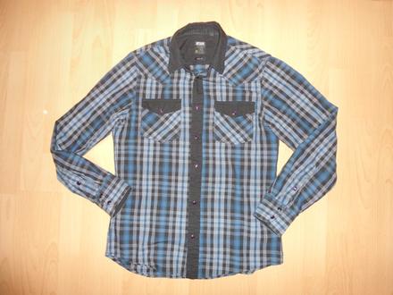 Čierno-modrá košela, m