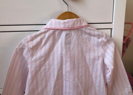 Bielo - ružové pásikavé bavlnené pyžamo, f&f, 98, f&f,98