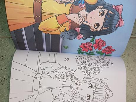 Manga omaľovánka color action, 